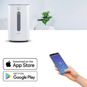 Odvlhčovač Rohnson R-9916W Genius 16 Wi-Fi ION & UV-C bílá barva
