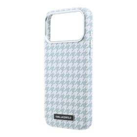 Kryt na mobil Karl Lagerfeld PU Houndstooth Resin Plate MagSafe na Apple iPhone 17 Pro Max modrý

 obrázek produktu 4 z 6
