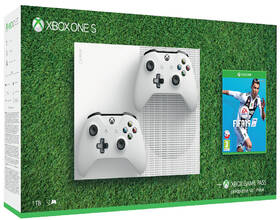 Herní konzole Microsoft 1 TB + 2 ovladače + FIFA 19 
