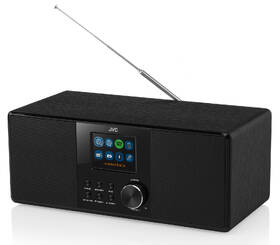 Internetový radiopřijímač s DAB+ JVC RA-E981B černá barva
