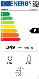 Americká lednice Samsung RS80F64KEFEO černá barva
