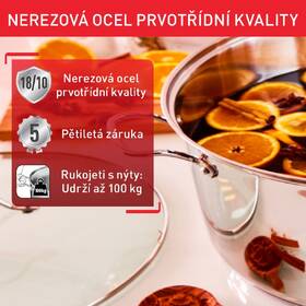 Sada nádobí Tefal B864SA74, 10 ks nerez
