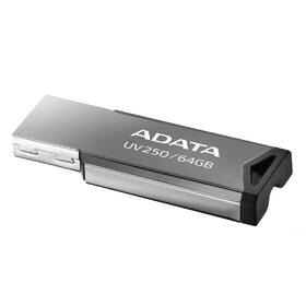 USB Flash ADATA UV250 64GB stříbrná barva
