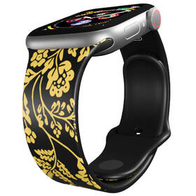 Řemínek Mi-Band na Apple Watch 42/44/45/49 mm - motiv Baroko, černý 

 obrázek produktu 2 z 3