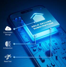 IP kamera Arlo Essential Gen.2 Bundle 2K Outdoor Security, 3 ks + 3 ks solární panel bílá barva
