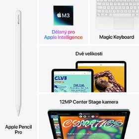 Dotykový tablet Apple Air 13" M3 Wi-Fi + Cellular 128GB - hvězdně bílý 
