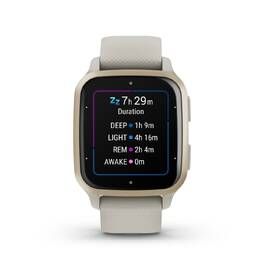 Chytré hodinky Garmin Venu Sq 2 Music - Cream Gold/ French Gray Silicone Band 

 obrázek produktu 3 z 8