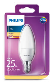 Žárovka LED Philips svíčka, 4W, E14, teplá bílá 

 obrázek produktu 1 z 1