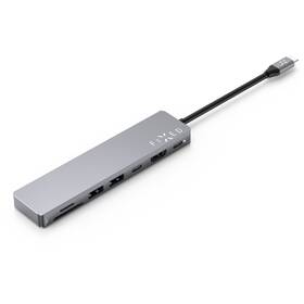 USB Hub FIXED USB-C/2x USB 3.2, HDMI, USB-C, USB-C PD 87W, SD, Micro SD šedý

 obrázek produktu 1 z 5
