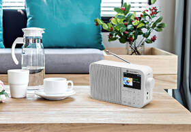 Radiopřijímač s DAB+ GoGEN DAB 500 BT C bílá barva
