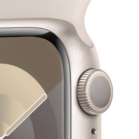 Chytré hodinky Apple GPS 41mm pouzdro z hvezdně bílého hliníku - hvězdně bílý sportovní řemínek - S/M 

 obrázek produktu 2 z 9