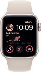 Chytré hodinky Apple Watch SE 2022 GPS 40mm pouzdro z hvězdně bílého hliníku - hvězdně bílý sportovní řemínek 

 obrázek produktu 1 z 7