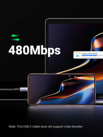 Kabel UGREEN USB-C/USB-C, 100W, 1,5m černý

 obrázek produktu 3 z 6