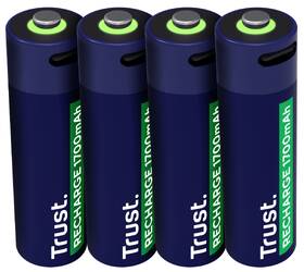Baterie nabíjecí Trust AA, USB-C, 4ks 

 obrázek produktu 1 z 6