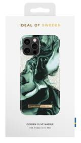 Kryt na mobil iDeal Of Sweden Fashion na Apple iPhone 12/12 Pro - Golden Olive Marble 

 obrázek produktu 2 z 2