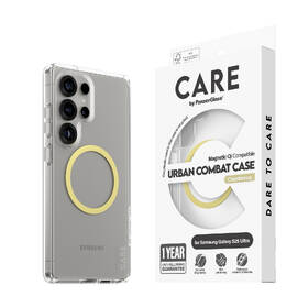 Kryt na mobil PanzerGlass CARE Urban Combat Qi na Samsung Galaxy S25 Ultra žlutý/zelený/průhledný

 obrázek produktu 2 z 10