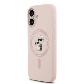 Kryt na mobil Karl Lagerfeld Liquid Silicone Karl and Choupette MagSafe na Apple iPhone 17 růžový

 obrázek produktu 2 z 7