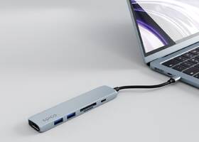 USB Hub Epico 6in1 Aluminium Hub 8K with USB-C světle modrý

 obrázek produktu 4 z 4