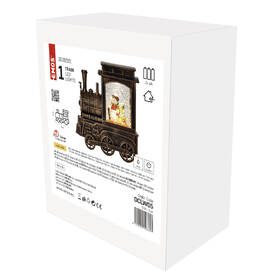 LED dekorace EMOS vánoční mašinka 17x16 cm, 3x AA, vnitřní, teplá bílá, časovač 

 obrázek produktu 4 z 4