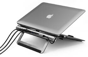 Podstavec pro notebooky Epico USB-C Hub Multiport 8in1 šedý

 obrázek produktu 2 z 6