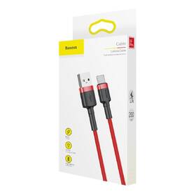 Kabel Baseus Cafule USB/USB-C, 2A, 2m černý/červený

 obrázek produktu 4 z 4