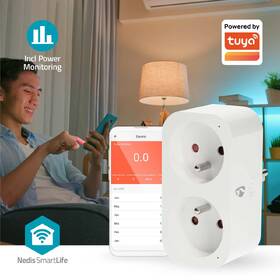 Chytrá zásuvka Nedis SmartLife, měřič spotřeby, dálkově ovladatelná, Wi-Fi, IP21, 3680 W bílá

 obrázek produktu 5 z 11