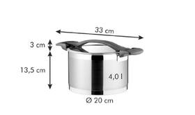 Hrnec s poklicí Tescoma 20 cm, 4,0 l nerez/sklo

 obrázek produktu 2 z 2