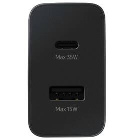 Nabíječka do sítě Samsung EP-TA220, 1x USB, 1x USB-C PD, 35W černá

 obrázek produktu 2 z 2