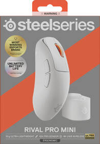 Myš SteelSeries Rival Pro WL Mini bílá

 obrázek produktu 9 z 9