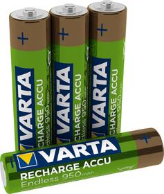 Baterie nabíjecí Varta HR03, AAA, 950mAh, Ni-MH, blistr 4ks 

 obrázek produktu 2 z 2