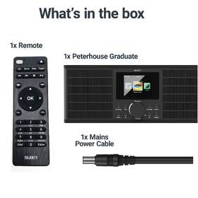 Internetový radiopřijímač Majority Peterhouse Graduate černá barva
