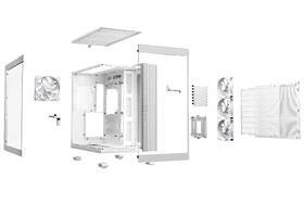 Case be quiet! Light Base 600 LX bílá barva
