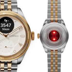 Chytré hodinky Withings Scanwatch Nova Brilliant 39 mm zlatá barva
