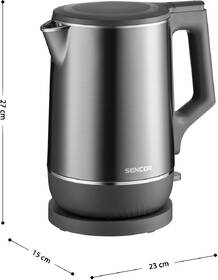 Rychlovarná konvice Sencor SWK 0800GY, 1,7 l nerez

 obrázek produktu 1 z 16