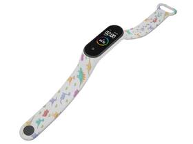 Řemínek Mi-Band na Xiaomi Mi Band 5/6 - motiv Dinousauři, bílý 

 obrázek produktu 3 z 3