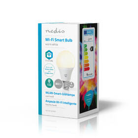 Chytrá žárovka Nedis SmartLife klasik, Wi-Fi, B22, 800 lm, 9 W, Teplá Bílá 

 obrázek produktu 3 z 3
