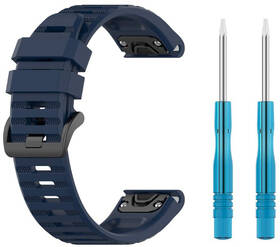 Řemínek FIXED Silicone Strap na Garmin QuickFit 22 mm modrý

 obrázek produktu 2 z 3