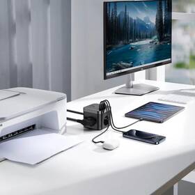 Kabel prodlužovací Baseus PowerCombo Cube, 30W, 3x zásuvka, 2x USB/2x USB-C černý

 obrázek produktu 3 z 3