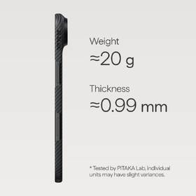 Kryt na mobil Pitaka Ultra-Slim na Apple iPhone Air černý/šedý

 obrázek produktu 4 z 4