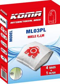 Sáčky do vysavače Koma ML03PL (4 ks) 

 obrázek produktu 2 z 4