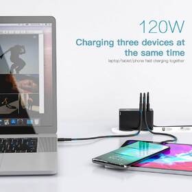 Nabíječka do sítě Baseus GaN Mini USB, 2x USB-C, 120W + USB-C kabel 1m černá

 obrázek produktu 3 z 7
