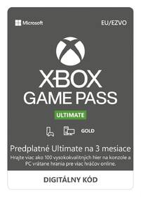  Microsoft Xbox Game Pass Ultimate - předplatné na 3 měsíce - elektronická licence 

 obrázek produktu 2 z 2
