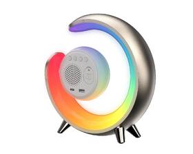 Stolní LED lampička IMMAX PEACOCK s hodinami, RGB světlo, 20W, 400lm zlatá

 obrázek produktu 2 z 9