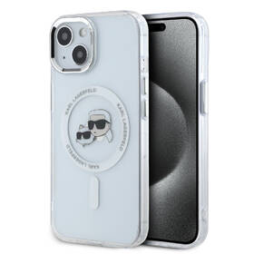 Kryt na mobil Karl Lagerfeld K&CH Heads Metal Frame na Apple iPhone 14, MagSafe průhledný

 obrázek produktu 2 z 5