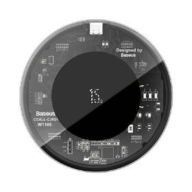 Bezdrátová nabíječka Baseus Simple 15W černá/průhledná

 obrázek produktu 1 z 7