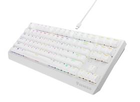 Klávesnice Genesis THOR 230, TKL, RGB, Outemu Red, bezdrátová, US layout bílá barva
