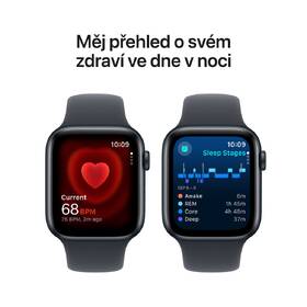 Chytré hodinky Apple GPS + Cellular 40mm pouzdro z temně inkoustového hliníku - temně inkoustový sportovní řemínek - S/M 

 obrázek produktu 4 z 6