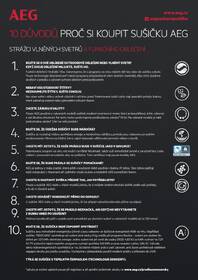 Sušička prádla AEG T8DEE48SC bílá barva
