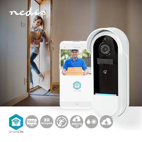 Videozvonek Nedis SmartLife, Wi-Fi, Full HD bílý

 obrázek produktu 9 z 10