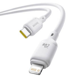 Kabel Baseus Silky USB-C/Lightning, 20W, 1m bílý

 obrázek produktu 3 z 7